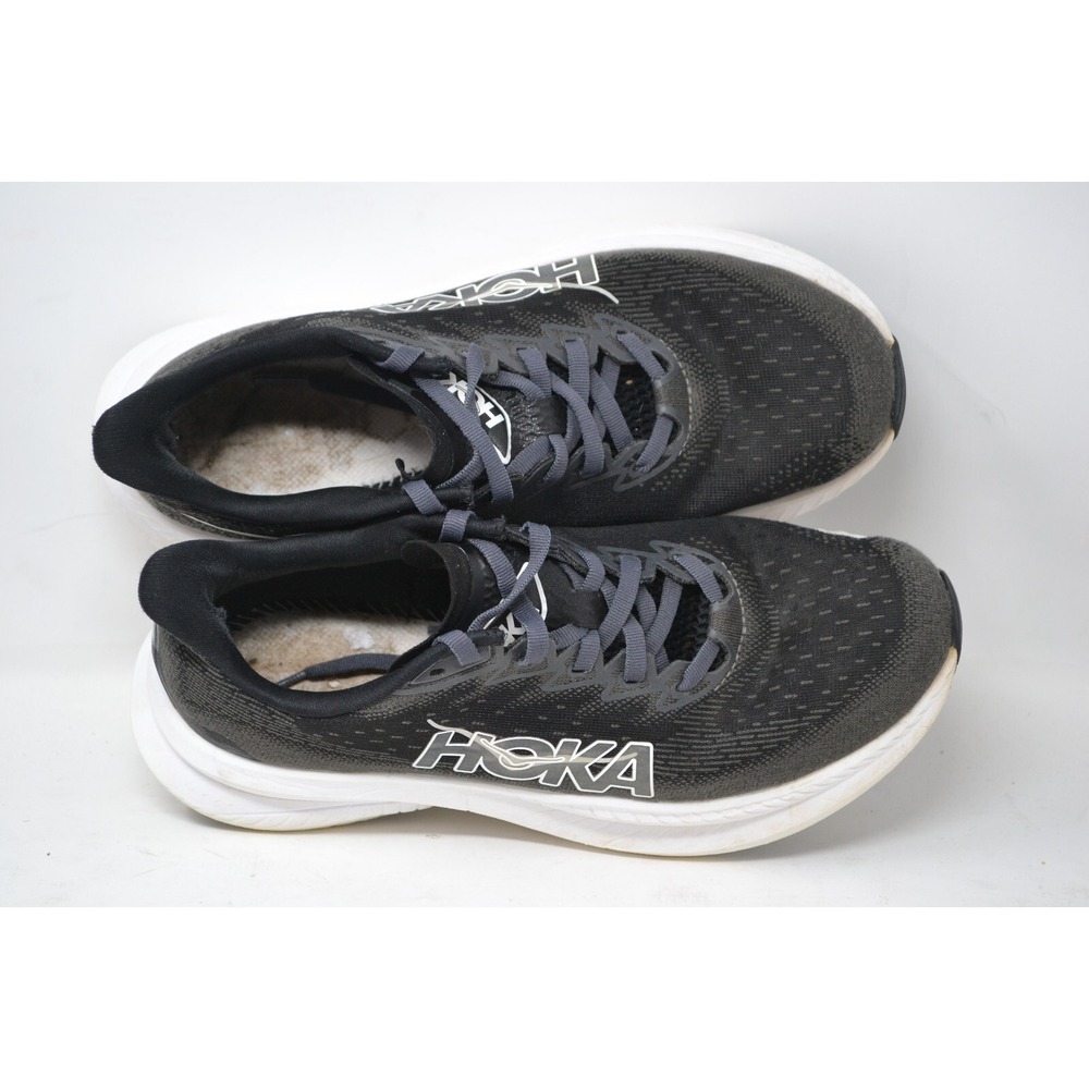 Hoka One One Mach 6 Womens Size 8 B Shoes Black Running Sneaker 1147810 BWHT Gym - Picture 9 of 14